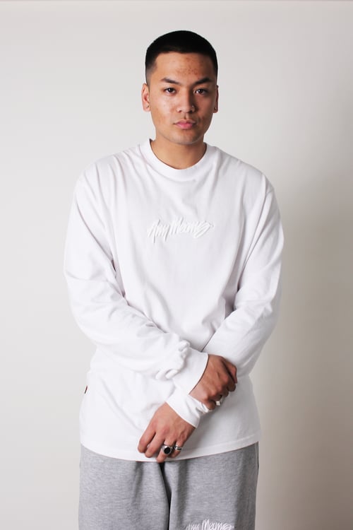 Image of Signature Longsleeve Tee in White