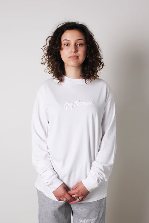 Image of Signature Longsleeve Tee in White