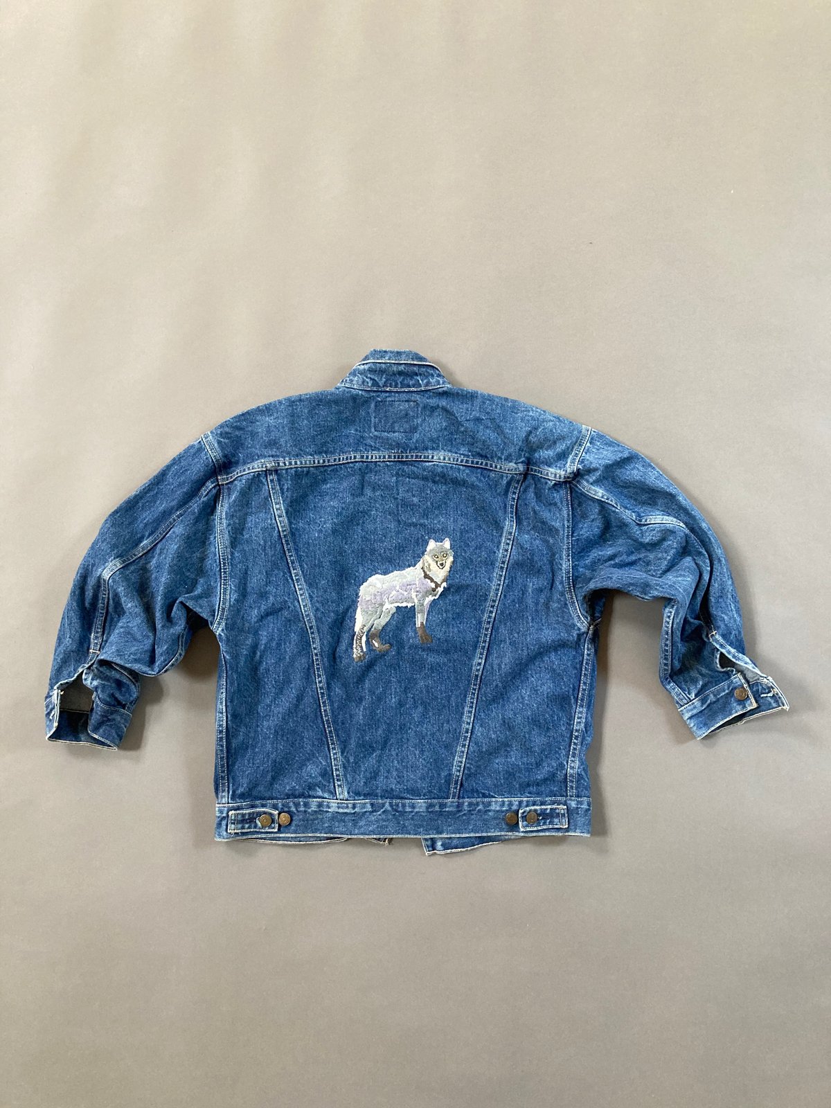 wolf jean jacket