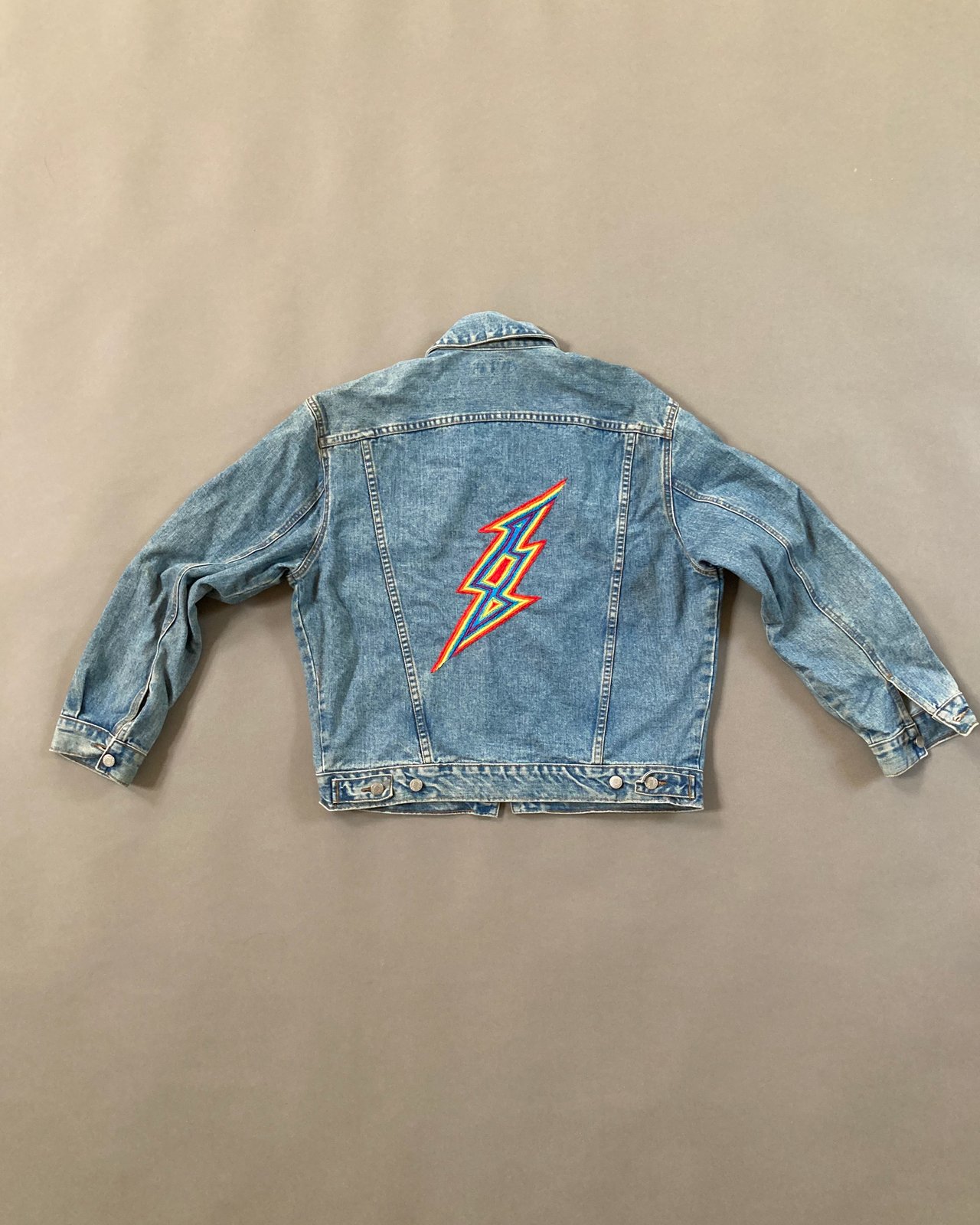 lightning denim jacket