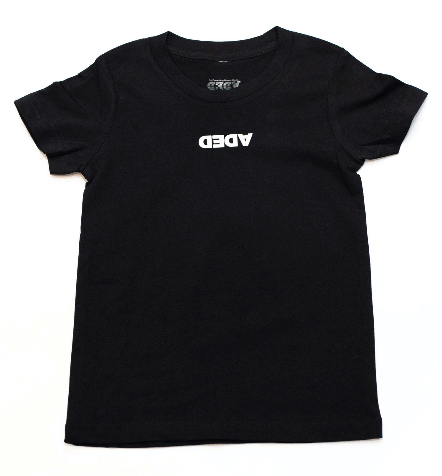 Image of DEDA KIDS BLACK TEE WHITE LOGO