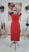 Red Sweetheart Body Conscious Dress
