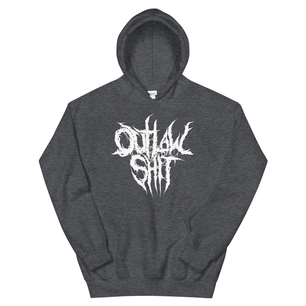 Image of OutlawShit Metal Edition Hoodie (White Design)