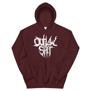 Image of OutlawShit Metal Edition Hoodie (White Design) 