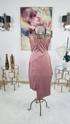 Pink Suede Body Conscious Dress