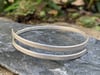Fairmined silver textured coiled bangle