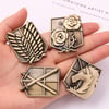 Attack on Titan regiment pins