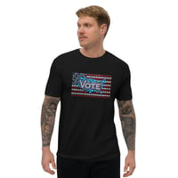 Image 1 of Men's Short Sleeve T-shirt - Vote Flag
