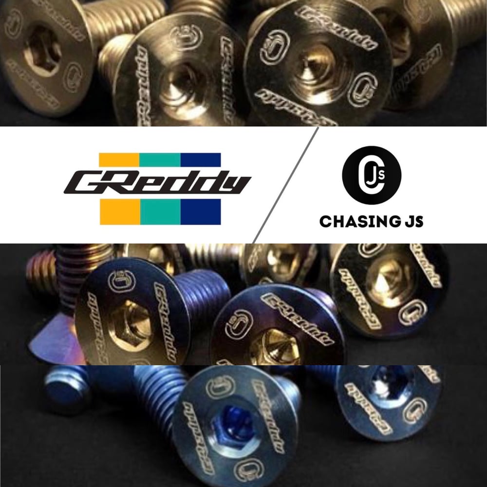 Image of GREDDY X CHASING JS FORGED TITANIUM STEERING WHEEL BOLTS