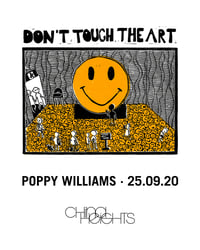 Image 4 of Poppy Williams 'DON'T TOUCH THE ART' Black T-shirt