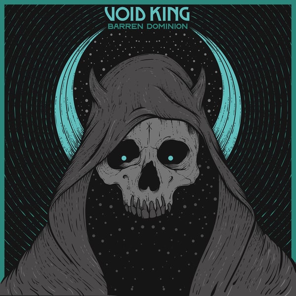 Image of VOID KING - Barren Dominion. Limited Edition Clear/Blue/Black Vinyl.
