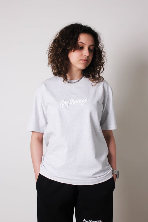 Image of Signature Tee in White Marle