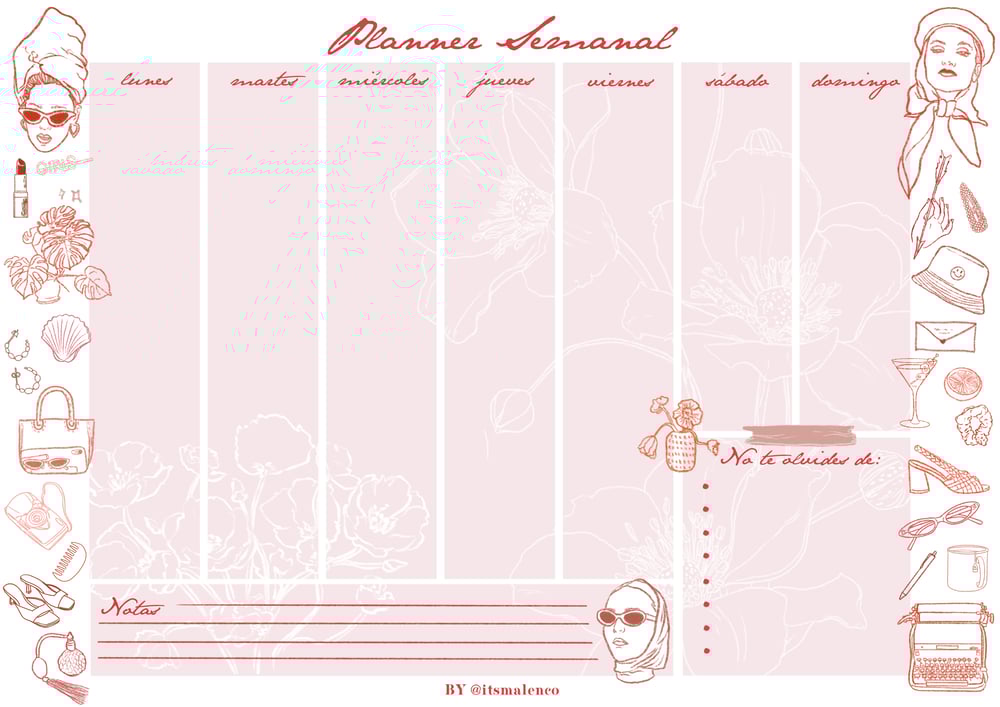 Planner semanal