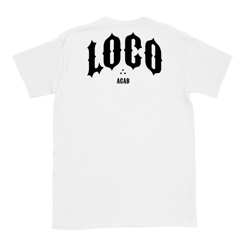 TEE WHITE BLACK LOCO.:.GANG 