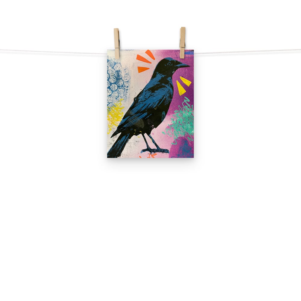 Image of Blackbird Gelli (Print)