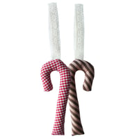Image 2 of Gingham Candy Cane Ornament