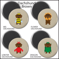 Image 3 of Dachshund Magnet Sets