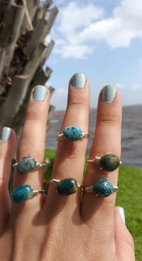 Image 1 of Blue Apatite ring