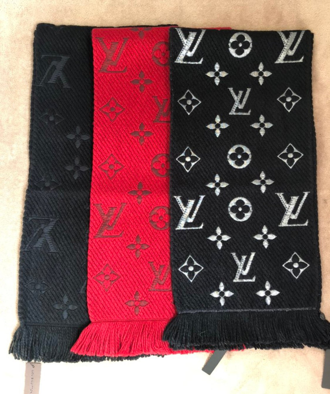 Image of Monogram Knit Scarf 