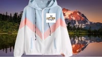 Image 2 of Retro Pastel Lightweight Windbreaker 