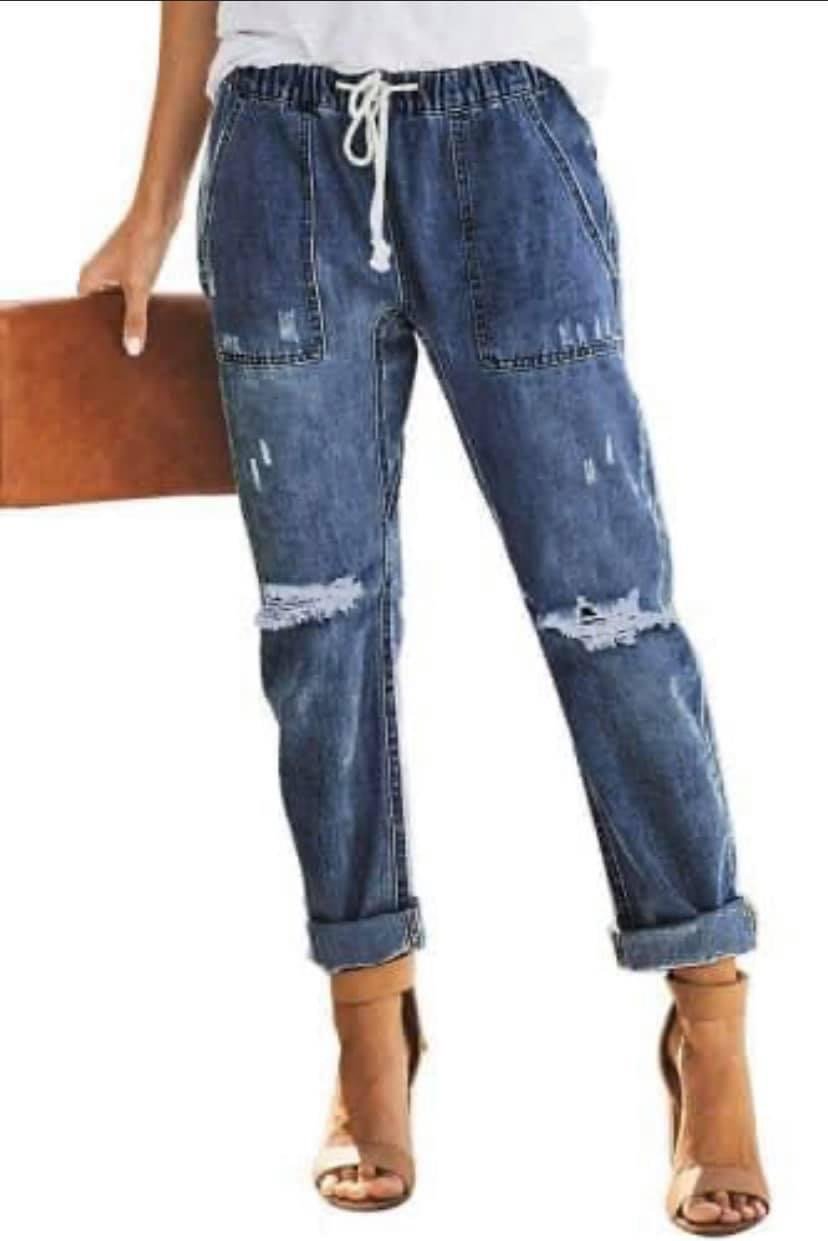 Image of Date Night Denim Pants (Dark Denim) 