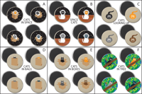 Image 1 of SIMPLY CATS ROUND MAGNET SETS