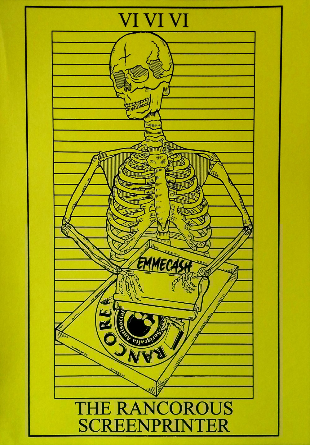 Tavola tarocco "The Rancorous Screenprinter"