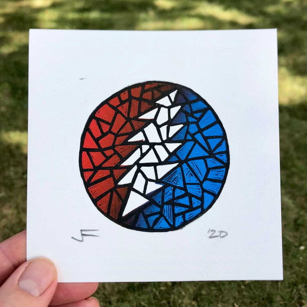Image of Mosaic Bolt mini-print