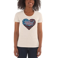 Image 3 of Women's Crew Neck T-shirt - Heart Vote