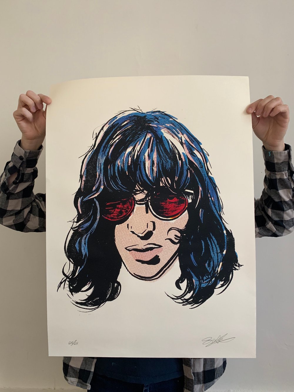 Joey Ramone Screen Print