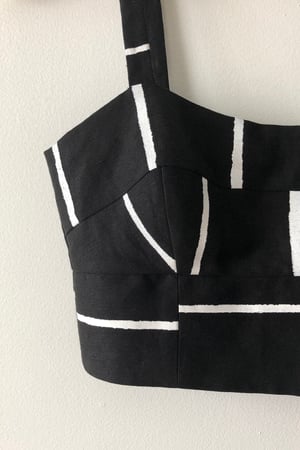 Image of Scoop Bustier - Painted Stripe