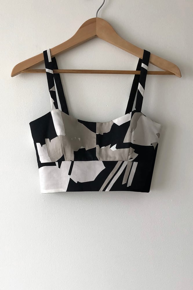 Image of Scoop Bustier - Vintage Sateen