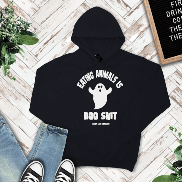 Image of Eating Animals is Boo Shit hoodie