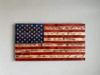 Wooden American Flag