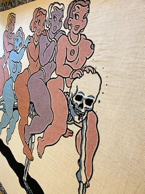 Image of Dying to Ride woven blanket PREORDER