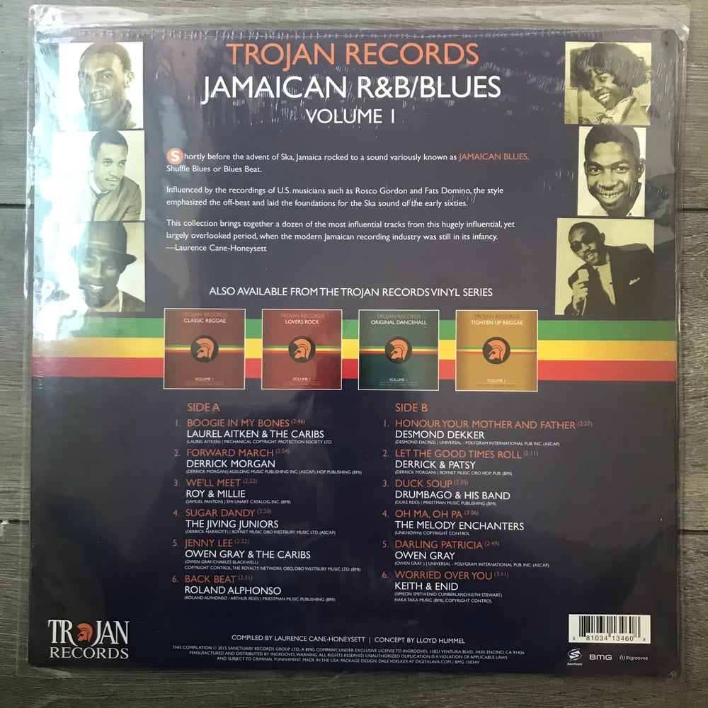 Image of Trojan Records - Jamaican and Blues Vinyl LP New