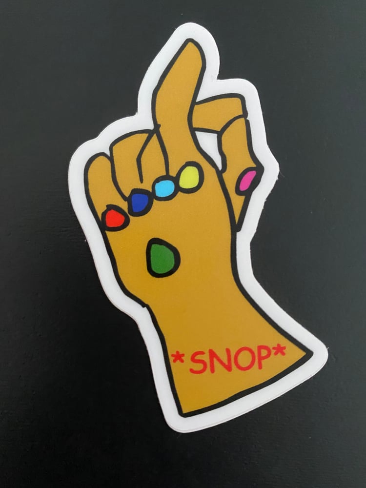 Image of *SNOP* Sticker (Only 9 left!)