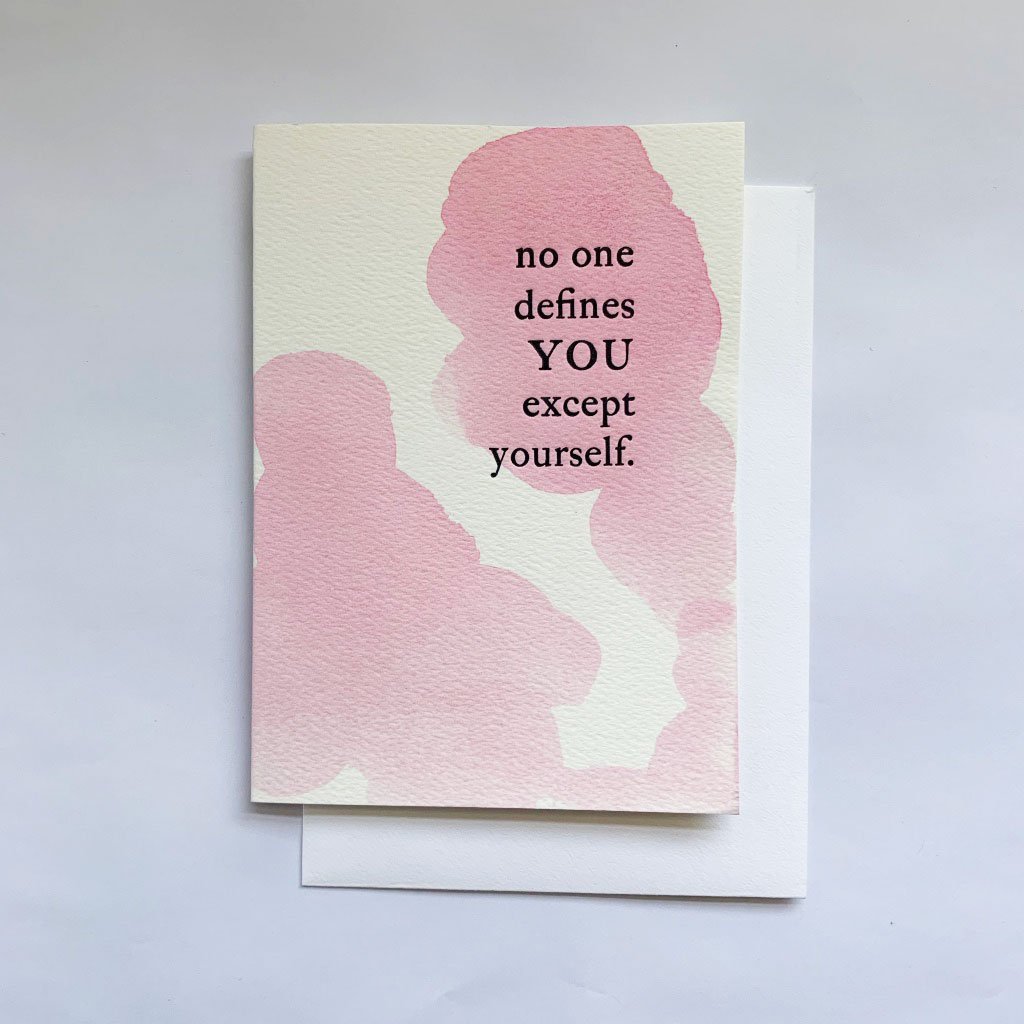 no one defines you