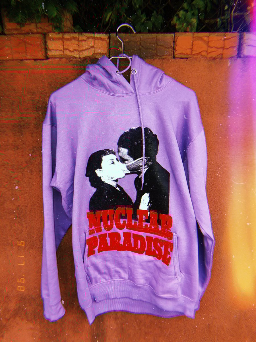 Image of Nuclear Paradise Hoodie - Light Purple Color