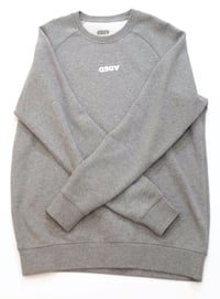 DEDA MENS GREY CREWNECK SWEATSHIRT WHITE LOGO