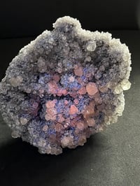 Image 9 of Druzy Fujian Quartz & UV Calcite Specimen #2143