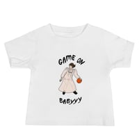 “Game On, Baby!” Jersey Short Sleeve Tee
