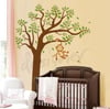 Vinyl Wall Decal Art - Monkey Having Fun Swinging on Tree EXTRA LARGE - dd1021