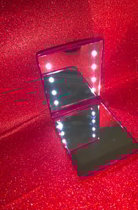 Image 2 of Dark Pink LED Travel Mirror$