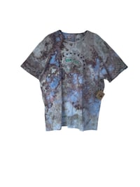 Image 3 of ♻️ UPCYCLED XL Unisex 100% Cotton VANS Graphic Tee in Stormy Skies Watercolor Ice Dye