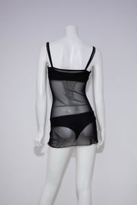 Image 2 of Mesh Mini Dress - Black 