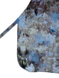 Image 4 of Adult One Size Cotton Twill Pocket Apron in Stormy Skies Watercolor Ice Dye