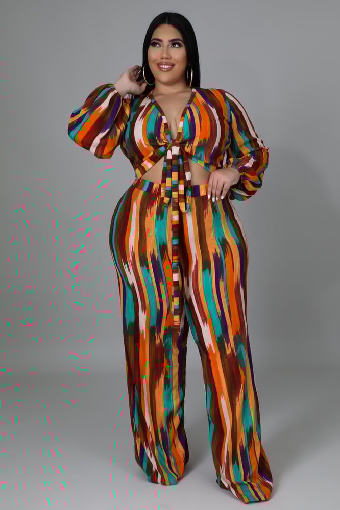Image of Brianna Plus Pant Set