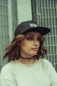 Image 2 of Greysight Logo Trucker Hat - Black Mesh Snapback