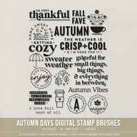 Autumn Days Stamp Brushes (Digital)